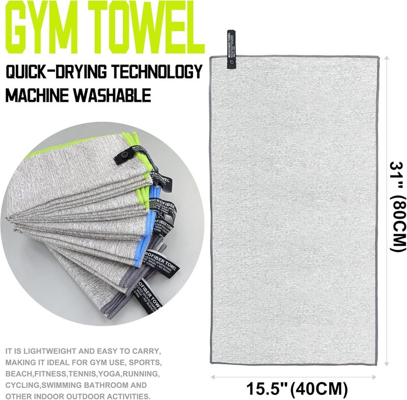 IFWIND 6 Pack Microfiber Gym Towels for Working Out，Fast Drying Workout Accessories Sweat for Gym Gear for Men & Women,Sports Exercise Fitness Gear Tennis Towels for Body Hot Yoga - Image 3